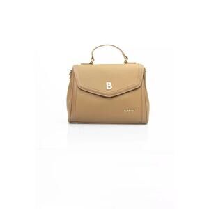 Baldinini Trend Beige Shoulder Bag with Golden Accents/One Size/Beige